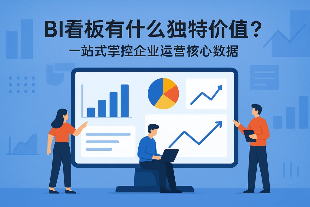 BI看板有什么独特价值？一站式掌控企业运营核心数据"